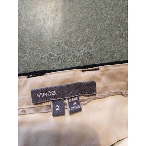 Vince black wool blend trousers sz 2 - Picture 3 of 6